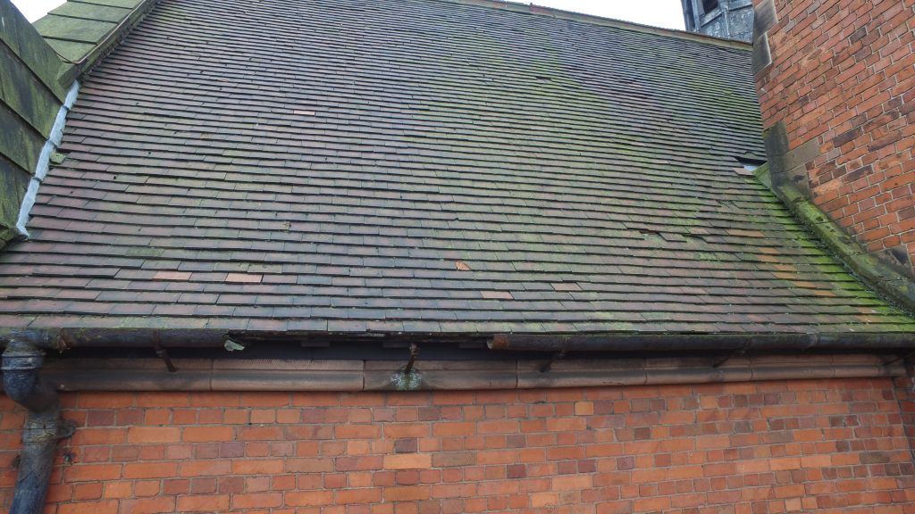 Missing guttering