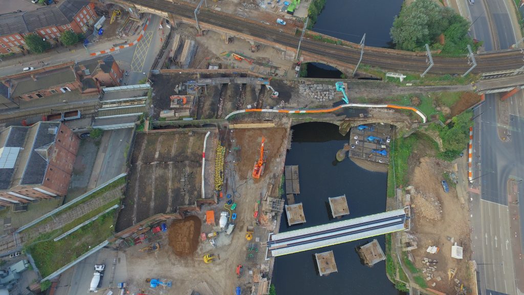 New River Irwell crossing. September 2016.